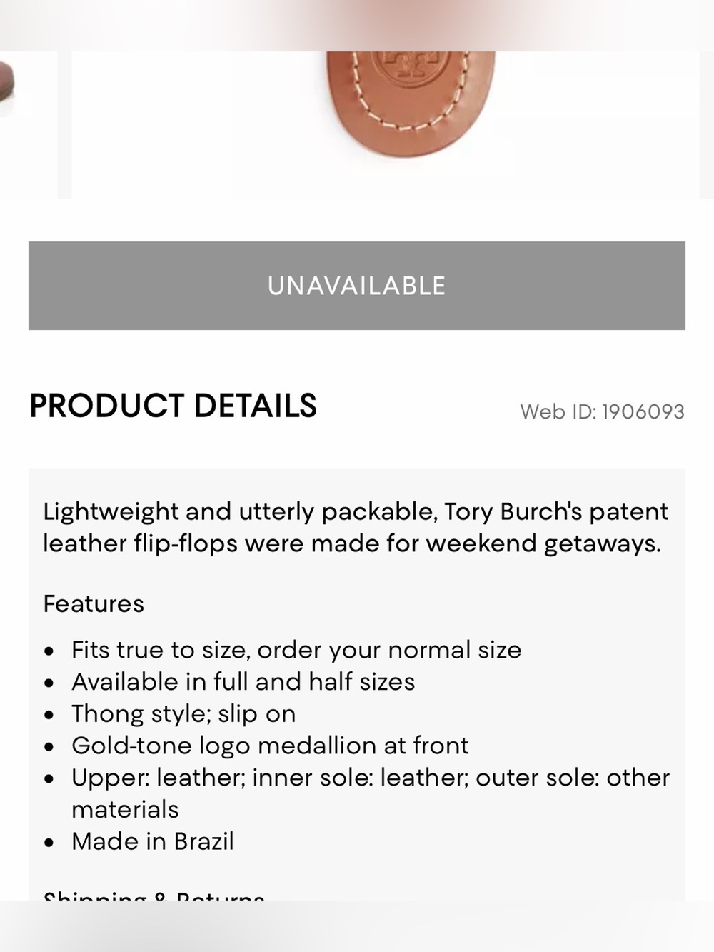Tory Burch Terra Thong Flip Flop Sandal - Picture 3 of 14